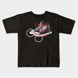 chucks and pearls Kids T-Shirt